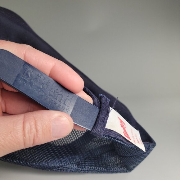 Vintage Blue Blank Snapback Trucker hat Made in USA - Picture 4 of 10